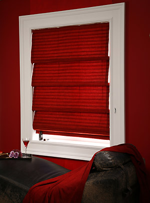 Hobbled Roman Shade in Fusion Fabrics