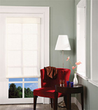 Winter White Rollup Blinds