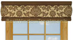 Charleston Taupe with Chocolate Border Cornice