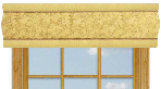 Champagne Gold with Handspun-Straw Border Cornice