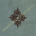 Truzzi Antique Blue/Chocolate Swatch