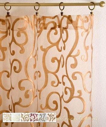 Amalfi Gold Curtain Panel