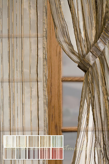 Allegra Chocolate Curtain Panel