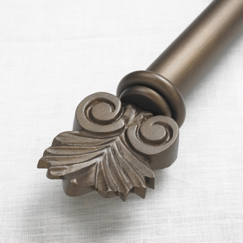 Outdoor 1 5 Quot Iron Curtain Rod In 4 Finishes Extra Long