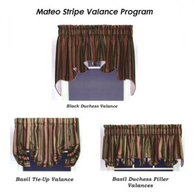 Window Treatments Curtains Drapes on Mateo Twill Stripe Tailored Valance   Window Treatments