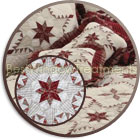 Quilted Star Throw and Pillows