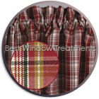 Wallingford Curtains, Tiers, Valance, Swags, Table Linens and Fabric Basket