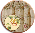 Windsor Gold Valance, Curtain Panels, Throw and Quilted Pillow