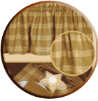 Wheat Straw Swag Curtains, Valance, Table Linens & Rugs