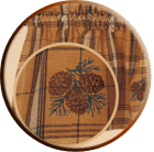 3 Pinecones Valance, Table Linens & Rugs