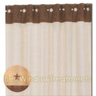 Colonial Star Embroidered Shower Curtain