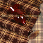 Burgundy Picnic Plaid Table Runner