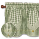 5 Point Sage Check Valance