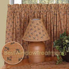 Charleston Floral Tier Curtains