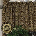 Ecru Jacquard Tier Curtains