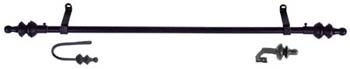 Handcrafted Knob Metal Curtain Rod