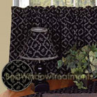 Midnight Garden Tier Curtains