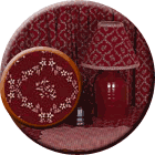 Savannah Tier Curtains, Valance, Table Linens and Lampshade