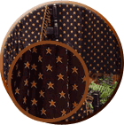 Starry Night Valance, Swag Curtains, Fishtail Swag, Tier Curtains