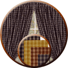 Williamsburg Plaid Curtain Panels, Fishtail Swag, Valance, Tier Curtains