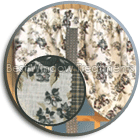 Potpourri Plaid and Floral Valance, Tiers and Chair Pads