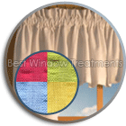 Savannah Seersucker Tier Curtains, Swag Curtains and Valance