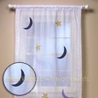 Floating Moons and Stars Curtain Panel 