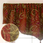 Chelsea Chenille Valance in Wine and Taupe