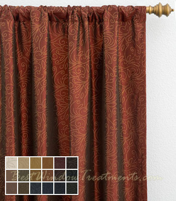 Contessa Merlot Curtain Panel