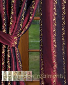 Dynasty Merlot Curtain Panel