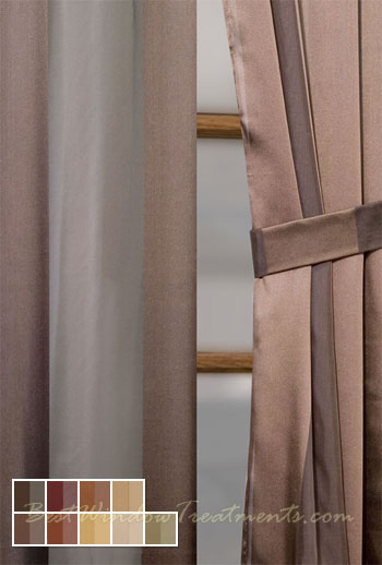Fiji Chocolate Curtain Panel