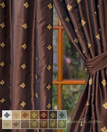 Truzzi Chocolate Curtain Panel