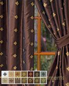 Truzzi Chocolate Curtain Panel