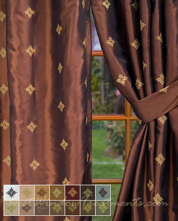 Truzzi Copper Curtain Panel