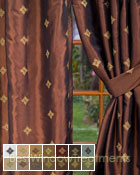 Truzzi Copper Curtain Panel