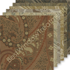 Vanderbilt Paisley Jacquard Fabric Swatch Sample