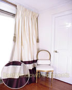 Ready-made Any Color Choice Bordered Drapes