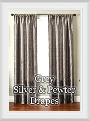 Designer Gray/Grey Curtains/Drapes/Draperies: Ready-made