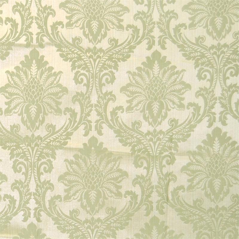 Damask Medallion Scroll Fabric by the Yard