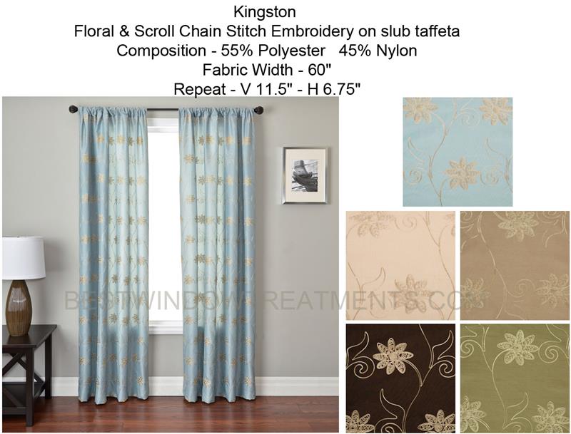 Kingston Curtain Drapery Panels
