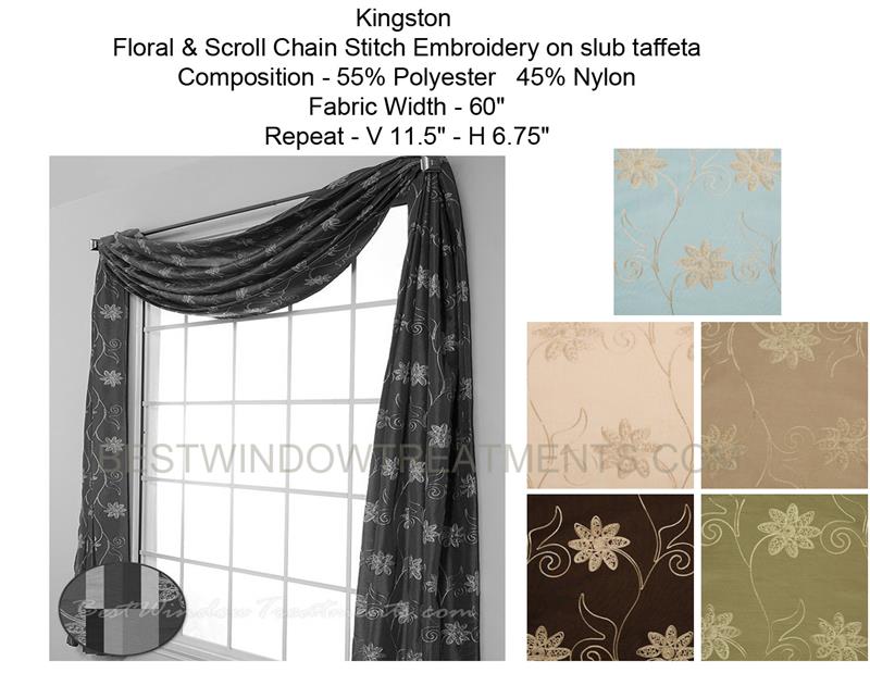 Kingston Scarf Swag Window Topper