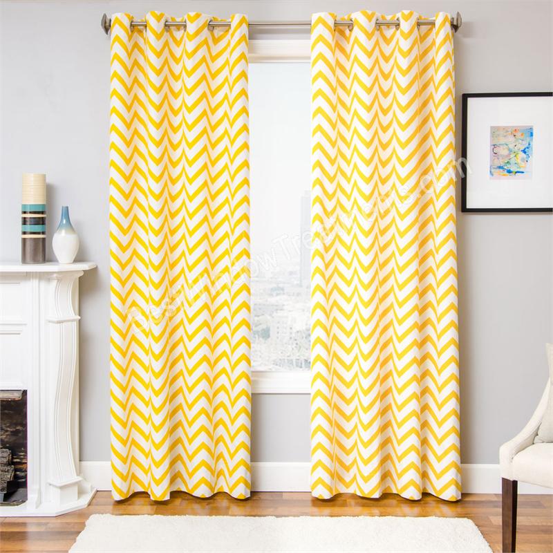 Tj Maxx Shower Curtains Yellow and Grey Chevron Pattern