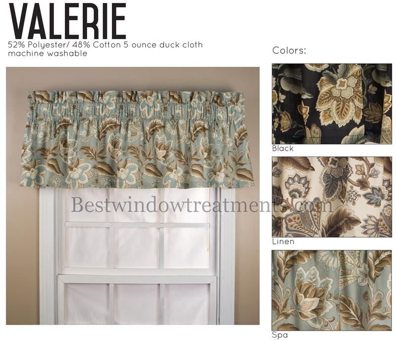Valerie tailored valance window treatments