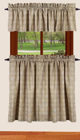 Curtains Ideas 36 inch tier curtains : Emily's Floral 36 inch Tier Curtains | BestWindowTreatments.com